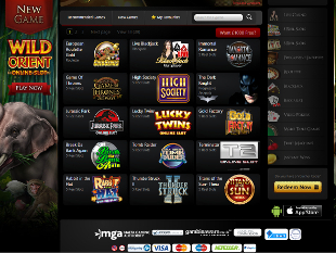Hippodrome Online Casino Lobby